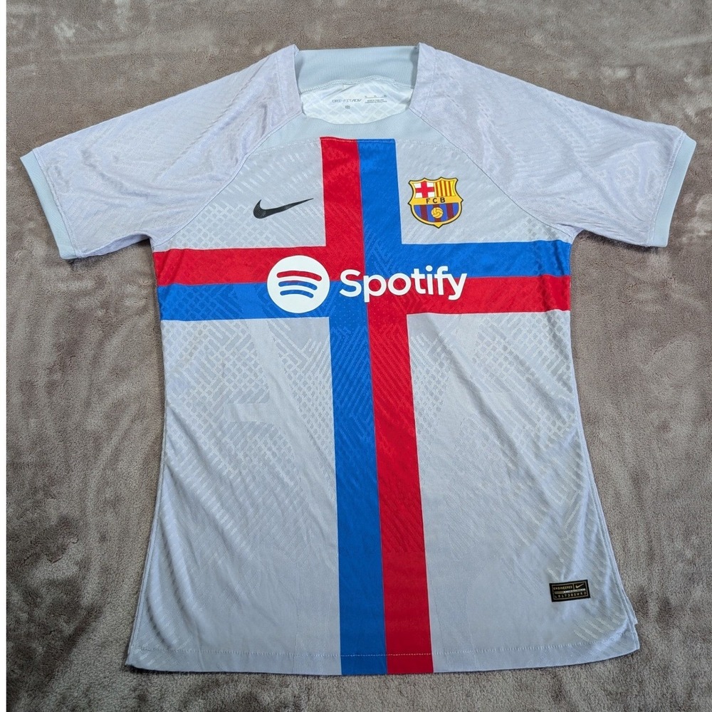 Nike FC Barcelona Third Jersey Mens XL Blue 2022-23 Dri-FIT ADV Authentic Kit